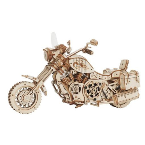 Hračka Robotime 3D dřevěné mechanické puzzle Motorka (cruiser)