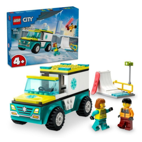 LEGO® City 60403 Sanitka a snowboardista