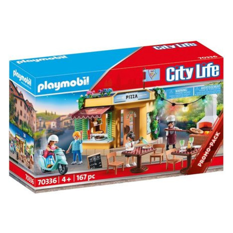 Playmobil City Life 70336 Pizzerie se zahrádkou