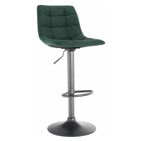 Barová židle LAHELA, smaragdová / černá Tempo Kondela