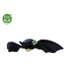 RAPPA - Plyšový netopýr černý 16 cm ECO-FRIENDLY