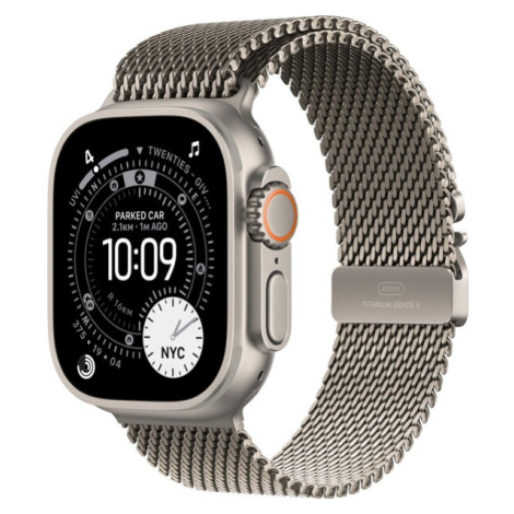 Apple Watch Ultra 3 (2025) 49mm Přírodní titan s přírodně titanovým milánským tahem S