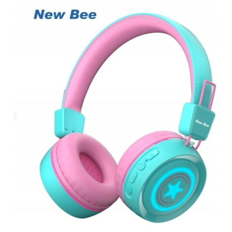 Dětská Bezdrátová Sluchátka New Bee KH22B Skládací Led Bluetooth 32H
