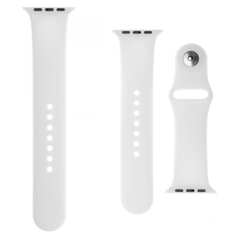 Set silikonových řemínků FIXED Silicone Strap pro Apple Watch 38 mm/40 mm, bílá