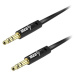 Alzapower FlatCore Audio 3.5mm Jack (M) to 3.5mm Jack (M) 0.5m černý