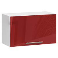 Ak furniture Závěsná kuchyňská skříňka Olivie W 60 cm bílá/červená lesklá