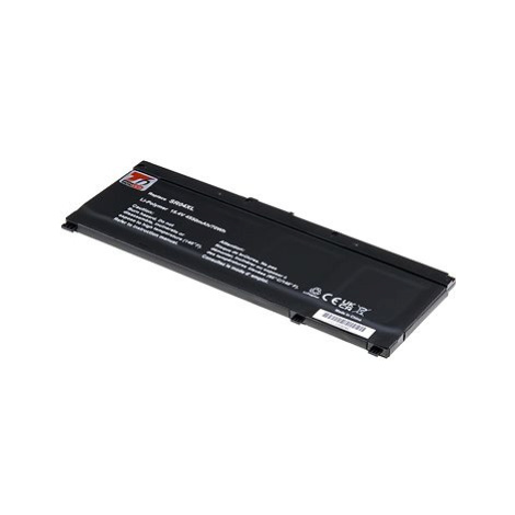 T6 Power pro Hewlett Packard TPN-Q193, Li-Poly, 15,4 V, 4550 mAh (70 Wh), černá