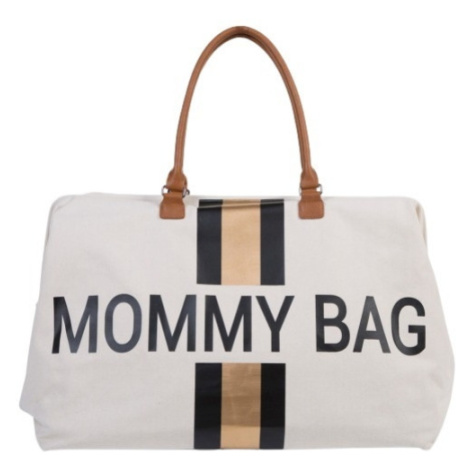 Childhome Přebalovací taška Mommy Bag Off White / Black Gold