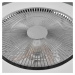 Reality Leuchten Chytrý stropní ventilátor LED Sandfjord, tichý, chrom, Ø 50 cm