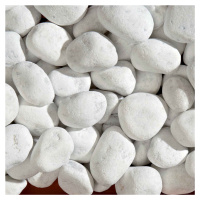 Okrasné valounky Bianco Carrara 40 - 60 mm 25 kg