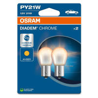 OSRAM PY21W 12V 21W BAU15s Diadem Chrome NextGen. 2ks blistr 7507DC-2BL