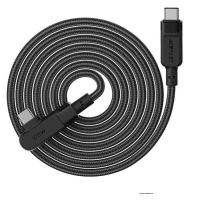 Kabel Cable USB-C to USB-C Acefast C5-03 angled, 100W, 2m (black)