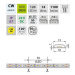 LED pásek McLED 24V studená bílá CRI90 š=12mm IP67 14W/m 120LED/m SMD2835 ML-126.011.90.2