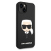 Karl Lagerfeld MagSafe kryt Liquid Silicone Karl Head iPhone 14 Plus černý