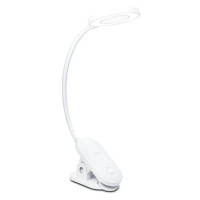 Philips FORYS stolní lampička s K,lipem LED 5 W, 200 lm, 4000 K, 36 cm, IP20, bílé