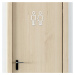 Dřevěné označení dveří WC - Dámské/Pánské