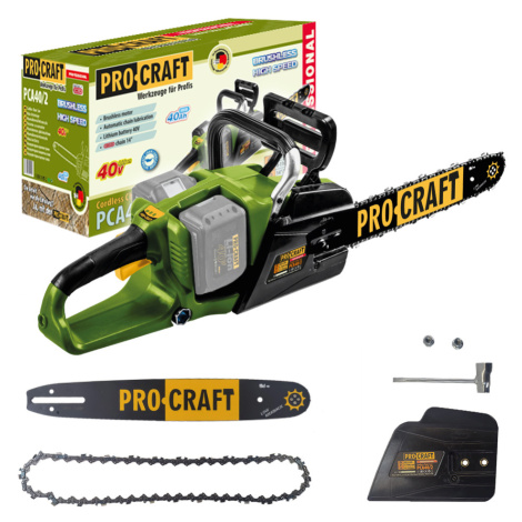 Procraft PCA40/2 2x20V - akumulátorová řetězová pila (bez akumulátoru a nabíječky)