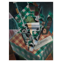 Gris, Juan - Obrazová reprodukce Still Life with Checked Tablecloth, 1915, (30 x 40 cm)