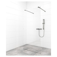 Sprchová zástěna Walk-in 80 cm SAT v barvě profilu Gun metal SATBWI80ZAVGM