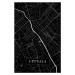 Mapa Uppsala black, POSTERS, 26.7 × 40 cm