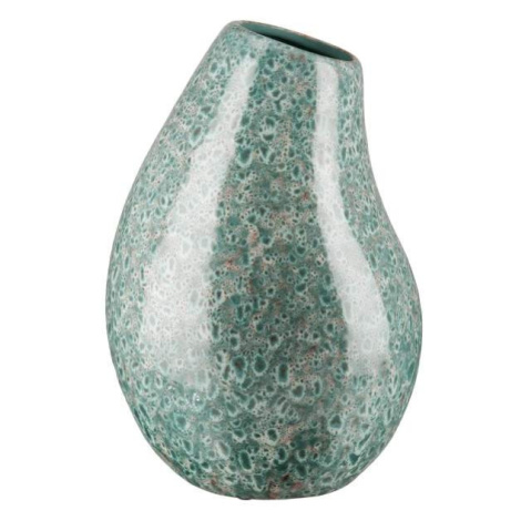 Váza kulatá keramická atyp ORGANIC tyrkysová 29x19cm Gilde handwerk