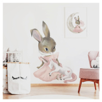 ELIS DESIGN moderní nálepka králíčka s jednorožcem Velikost: XL