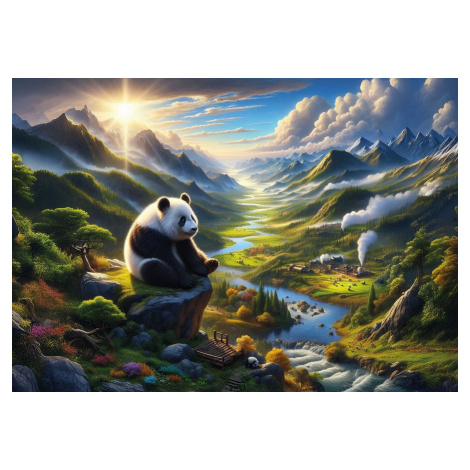 ART PUZZLE Puzzle Útočiště pro pandy 500 dílků