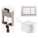Závěsný wc set k zazdění SAT SIKOTZTOR72CR