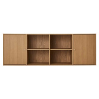 Nízká závěsná komoda v dekoru dubu v přírodní barvě 176x61 cm Mistral – Hammel Furniture