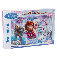 Clementoni 23662 puzzle super color maxi ledové království 104 dílků