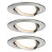 Paulmann vestavné svítidlo LED Coin Slim IP23 kruhové 6,8W kov 3ks sada stmívatelné a nastavitel
