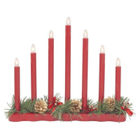 Červená světelná dekorace s vánočním motivem Hol – Markslöjd