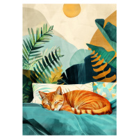 Ilustrace Cats life 13, Justyna Jaszke, (30 x 40 cm)