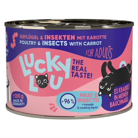 Lucky Lou Lifestage Adult drůbež a hmyz 24 × 200 g