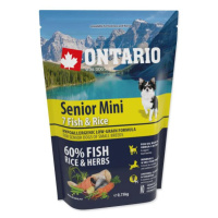 Krmivo Ontario senior Mini Fish & Rice 0,75kg