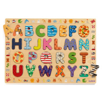 Djeco Vkládací puzzle abeceda se zvířátky