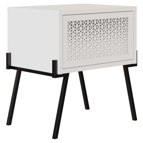 Bílý noční stolek Naive – Kalune Design