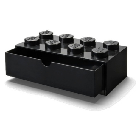 Lego® stolní box 8 se zásuvkou černý