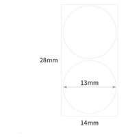 Niimbot štítky R 14x28mm 220ks Round pro D11 a D110 bílé