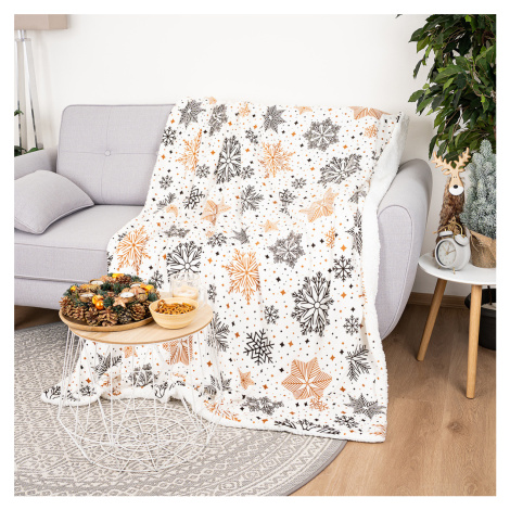 4Home Beránková deka Snowflake Glamour