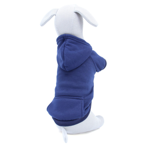 Vsepropejska Mitexi mikina s kapsou pro psa Barva: Modrá, Délka zad (cm): 18, Obvod hrudníku: 30