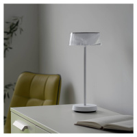 JUST LIGHT. LED stolní lampa Dora, aku, stmívatelná IP44, bílá