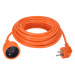SOLIGHT PS15O prodlužovací kabel - spojka, 1 zásuvka, 7m, 3 x 1mm2, oranžová