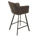 LuxD Designová barová židle Giuliana, antik šedá