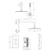 OMNIRES CONTOUR termostatický sprchový podomítkový systém, kartáčovaná měď SYSCT11CPB