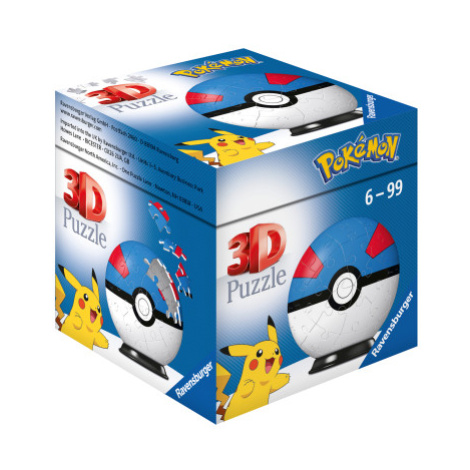 Puzzle-Ball 3D Pokémon Motiv 2 - položka 54 dílků RAVENSBURGER