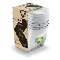 Koš na tříděný odpad Sortibox 25 l, 3 ks, popelavě šedá