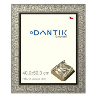 DANTIK rámeček 40 × 50, PRAHA stříbrný plexi čiré