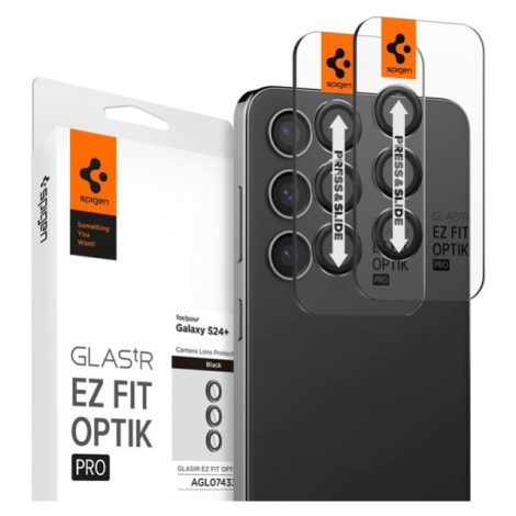 Spigen Glass tR EZ Fit Optik Pro 2 Pack Samsung Galaxy S24+ černý