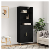 vidaXL Skříň highboard černá 69,5 x 34 x 180 cm kompozitní dřevo